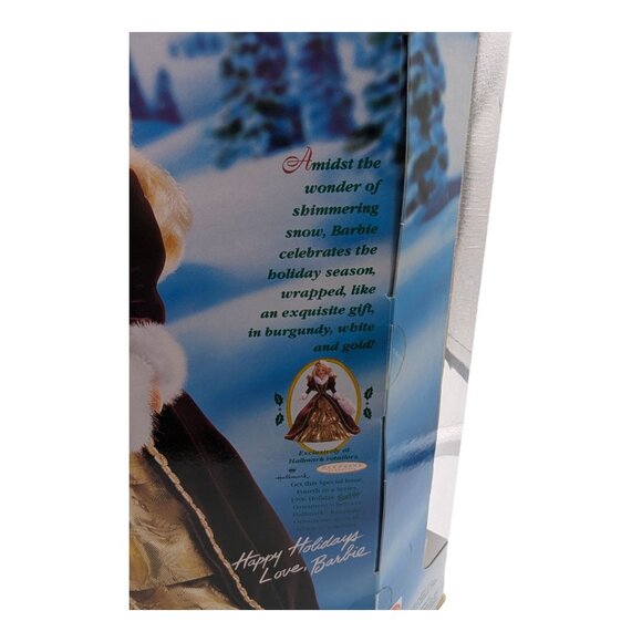 Vintage Barbie Happy Holidays Special Edition Doll Purple Eyes 1996 Mattel 15646 - Picture 11 of 16